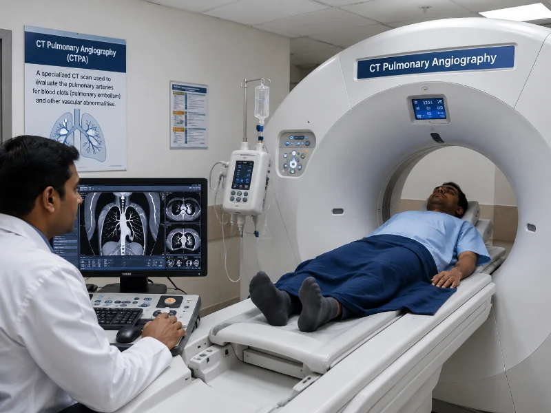 Advanced Multi-slice CT Pulmonary Angiography Technology Machine